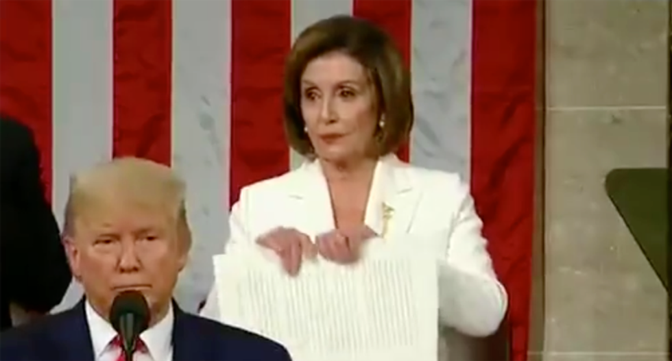Nancy Pelosi explains why she ripped up Trump’s speech after State of the Union address