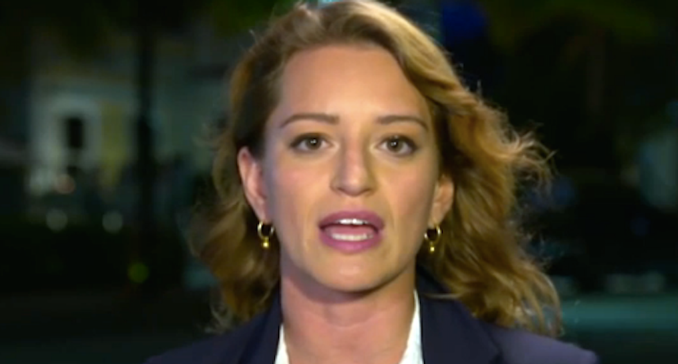 'Not true': Katy Tur - a victim of Trump's vile words - rips claim president never advocated violence