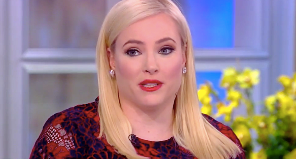 The View's Meghan McCain refuses to defend Trump's unhinged post-acquittal meltdown