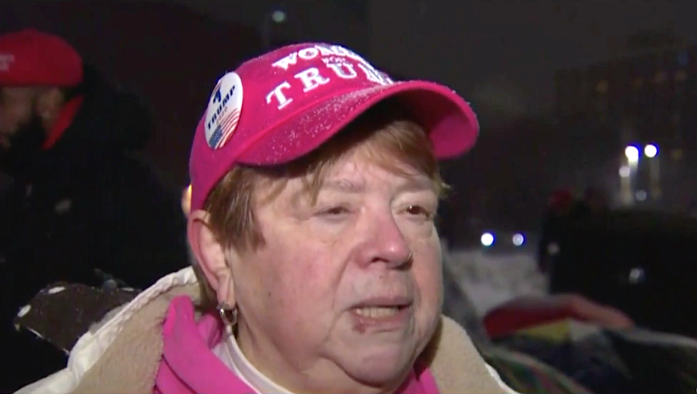 'The best thing about Trump is his heart': President's supporters camp out in the snow ahead of NH rally