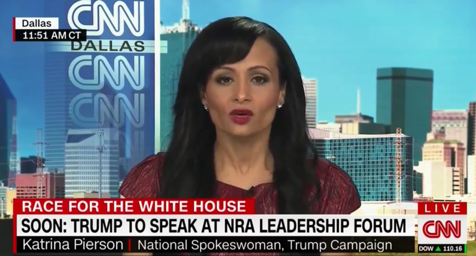 WATCH: Trump spokesperson dodges question on proposed Muslim ban by blaming Bill Clinton for 9/11