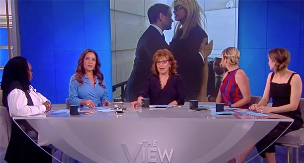 'This is just funny -- not fake news': View hosts mock Ivanka Trump's inability to laugh about awkward Rubio hug