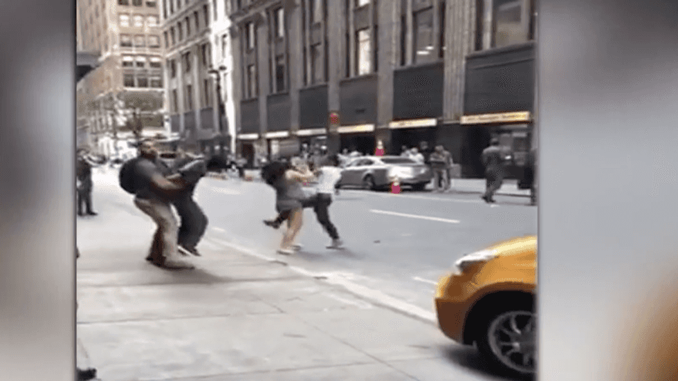 WATCH: Brooklyn cab driver leaves toddler in car to brawl with driver who cut her off