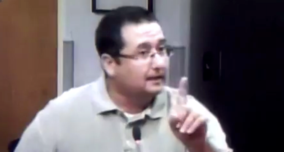 WATCH: Florida school board candidate carried out of LGBT meeting after insane ’erect penis' rant