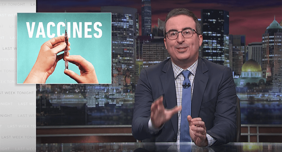 John Oliver shreds anti-vaxxers: Don’t believe Trump — kids don’t get autism from ‘science juice’