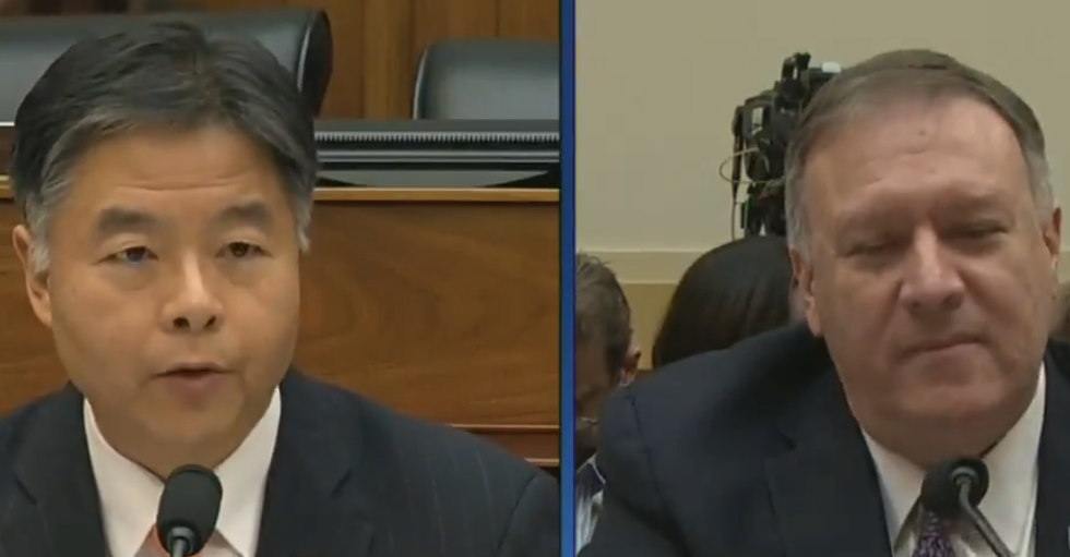 Pompeo smacked down hard by Ted Lieu for ducking out on coronavirus questions so he could speak at CPAC