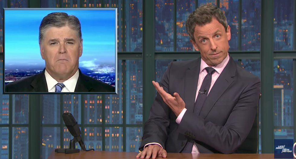 'Helicopter parents of a sh*t private school kid': Seth Meyers skewers Fox News for fawning Trump coverage