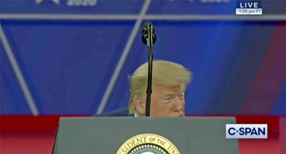 Trump criticized as 'most cowardly tough guy' for Twitterstorm while being rushed to protective underground bunker