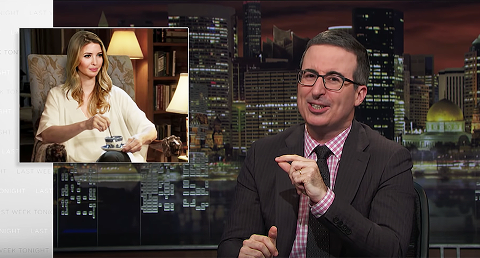 John Oliver captures Ivanka Trump as the mother in the horror movie 'Get Out'