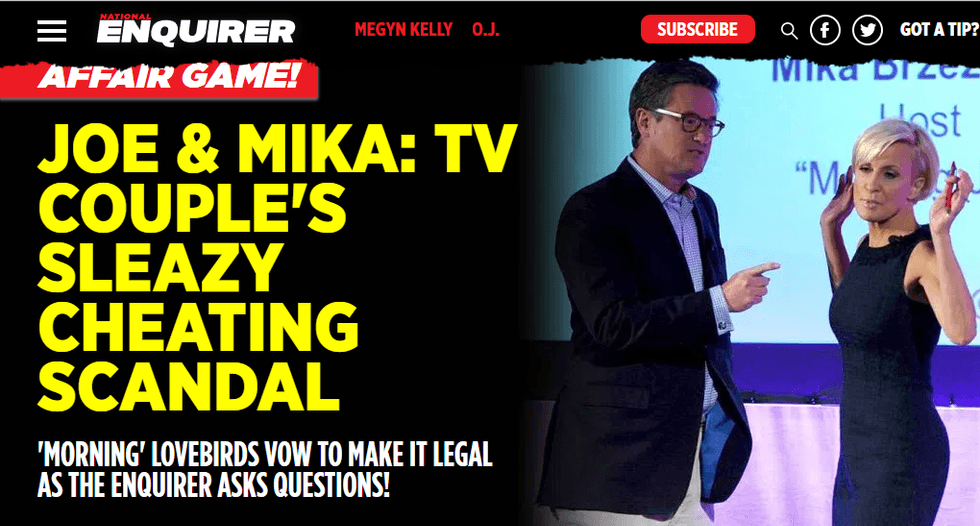 National Enquirer tries to cash in on salacious ‘Morning Joe’ story after Trump admits blackmail attempt