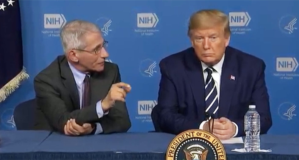 Expert has to explain vaccines to Trump again -- even after pharma companies spent hours explaining it yesterday