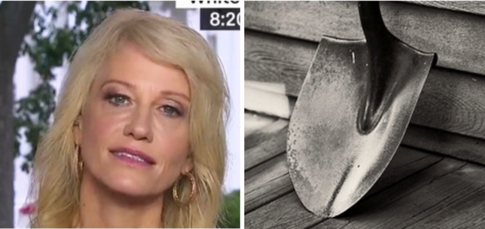 CNN associate producer caught on camera saying Kellyanne Conway 'looks like she got hit with a shovel'