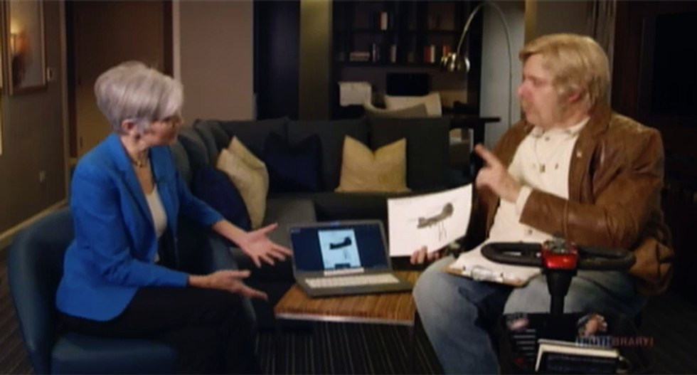 Jill Stein tells Sacha Baron Cohen's right-wing character she's a scientist 3 times debating a CIA plot to create climate change