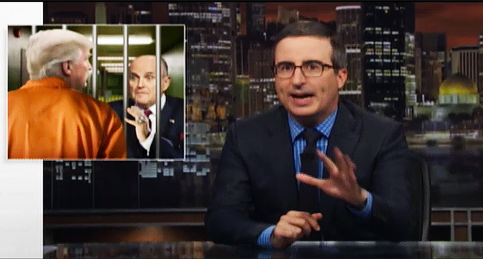 'Don't worry, Donald, prison isn't prison': John Oliver ridicules Rudy Giuliani's 'truth isn't truth' gaffe