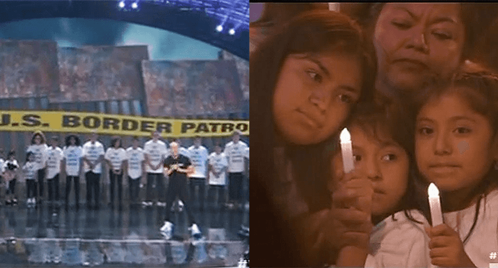 VMAs stage moving family reunification of immigrants live -- while rapper Logic wears 'F*ck the wall' shirt