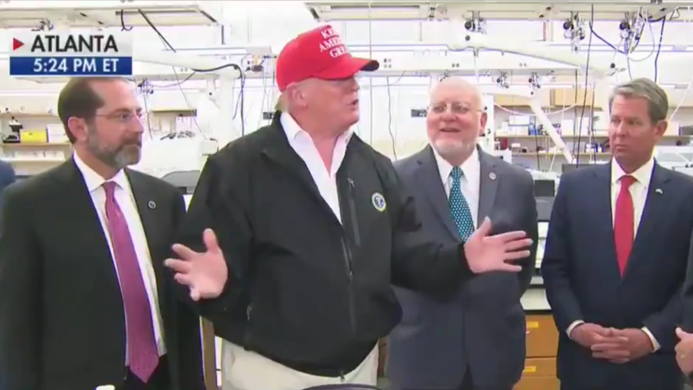 Here are 7 ridiculous and disturbing moments from Trump’s visit to the CDC