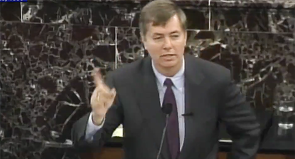 Vintage 1999 Lindsey Graham video leaves him in an awkward position when it comes to impeaching Trump