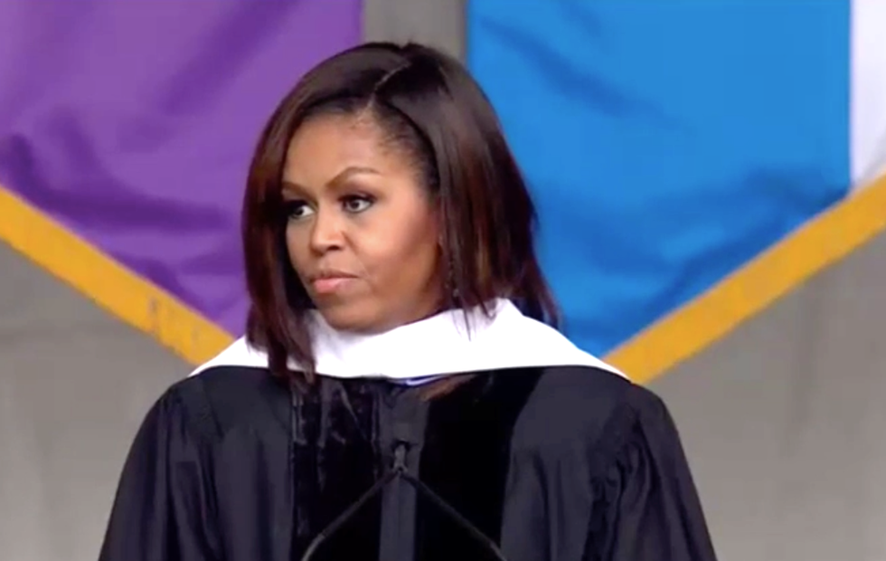WATCH: Michelle Obama trashes Trump's campaign of fear and intolerance