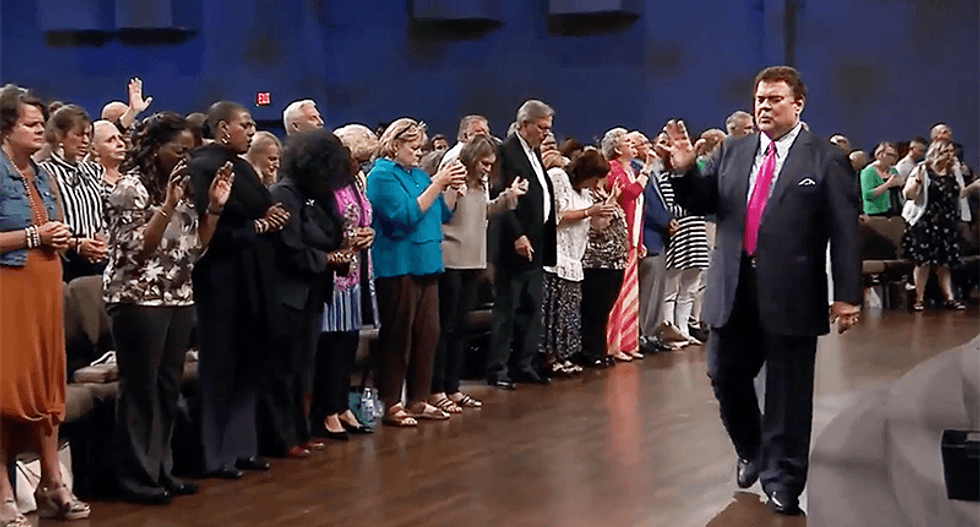 WATCH: Alabama pastor speaks in tongues demanding prayers for Trump because 'witchcraft's trying to take this country over'