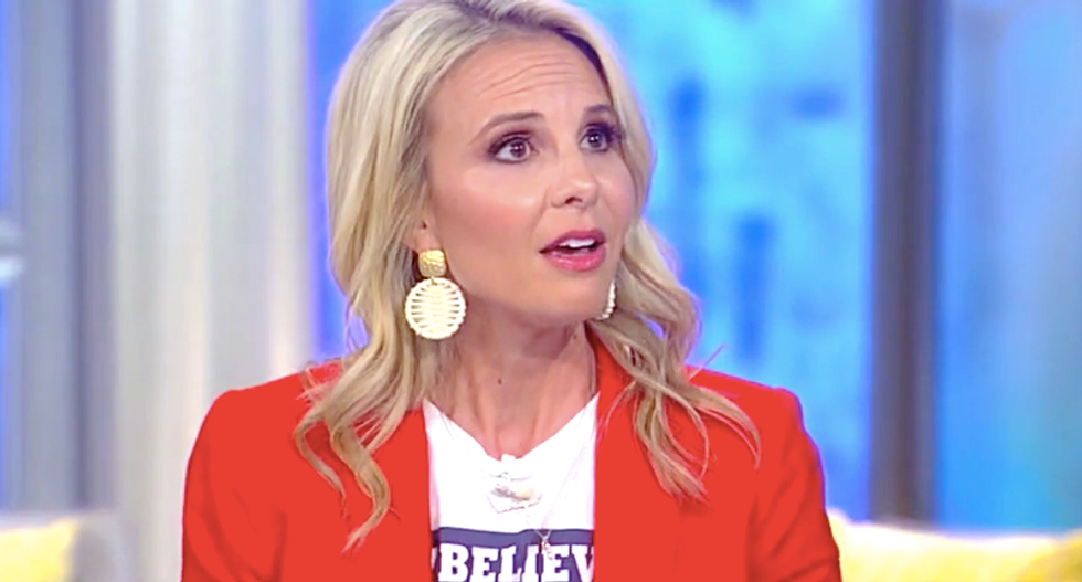 'Makes me appreciate Meghan McCain!' Viewers recoil from Elisabeth Hasselbeck's prayerful praise of Trump