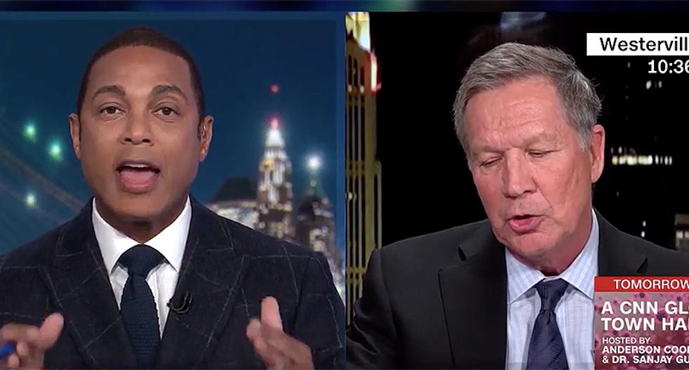 CNN's Don Lemon completely unleashes on John Kasich for 'tip-toeing around' Trump's coronavirus screw-ups