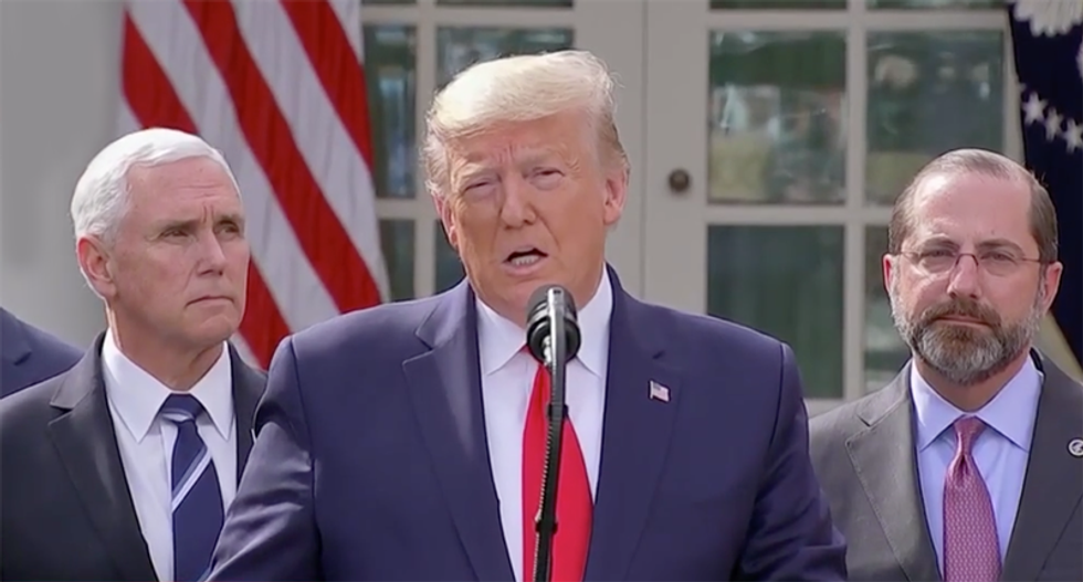 'Trump makes Bush sound like Churchill': Anger spreads amid 'embarrassing' coronavirus national emergency announcement