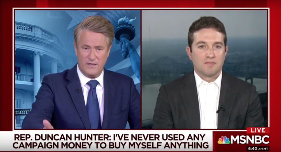 MSNBC's Morning Joe and guests mock indicted Rep. Duncan Hunter for throwing his wife under the bus