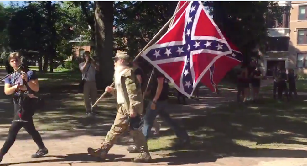 UNC cops arrest 7 at Silent Sam rally as anti-racist protestors clash with Confederates