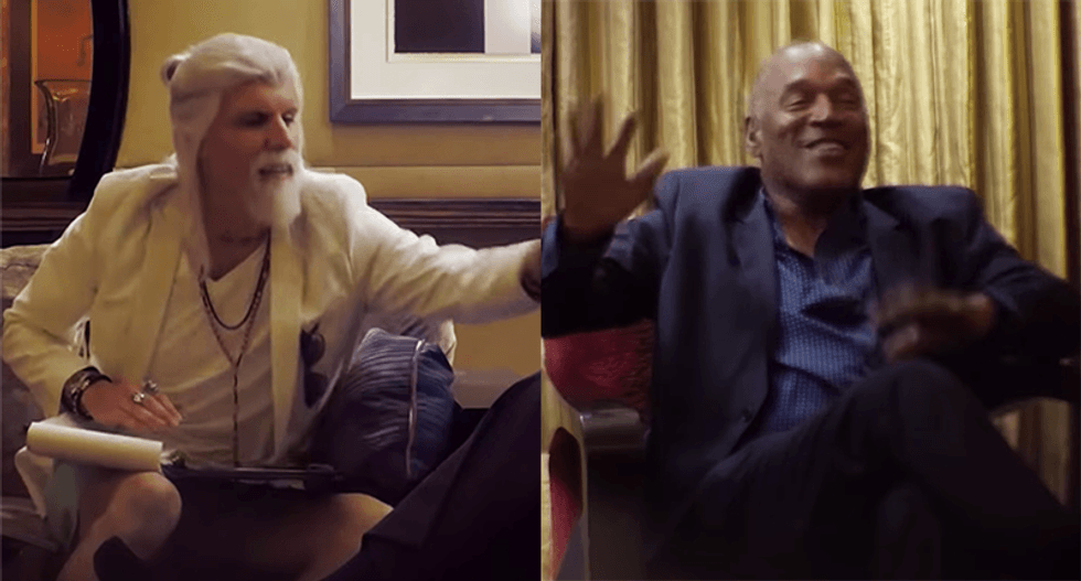Watch what happens when Sacha Baron Cohen calls OJ Simpson a 'Ladykiller' to his face