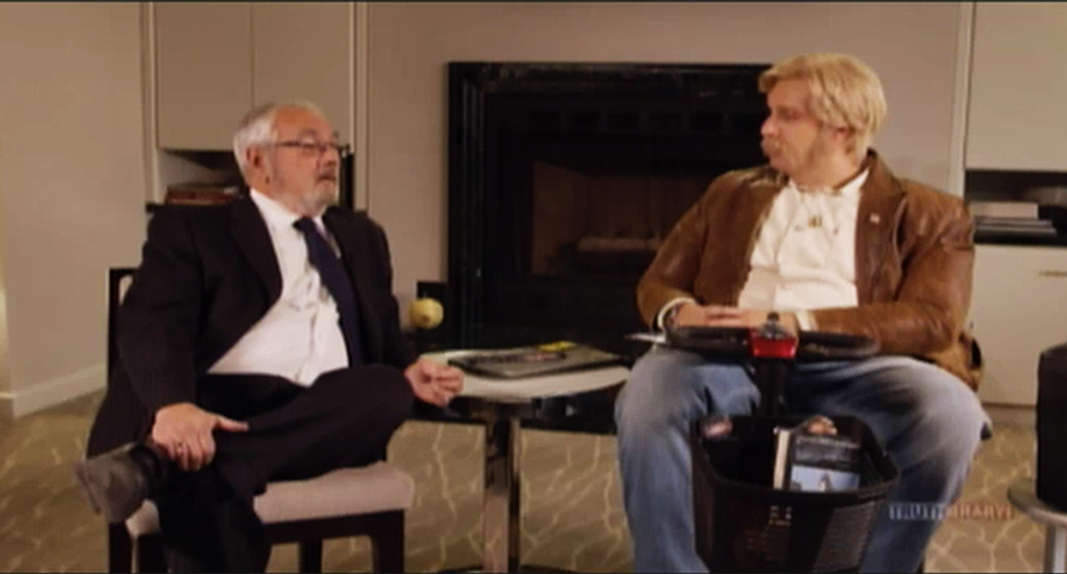 'That is deluded': Watch Barney Frank walk out on Sacha Baron Cohen trying to verify PizzaGate with kids eat free receipt