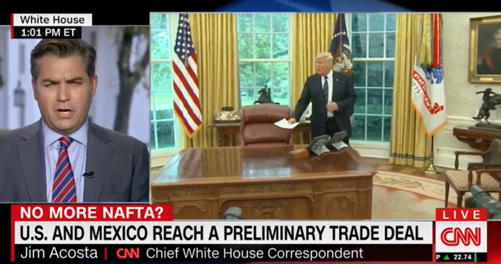 CNN’s Jim Acosta blasts Trump for lying to his supporters: He has given up on his wall -- except ‘as a campaign tool’