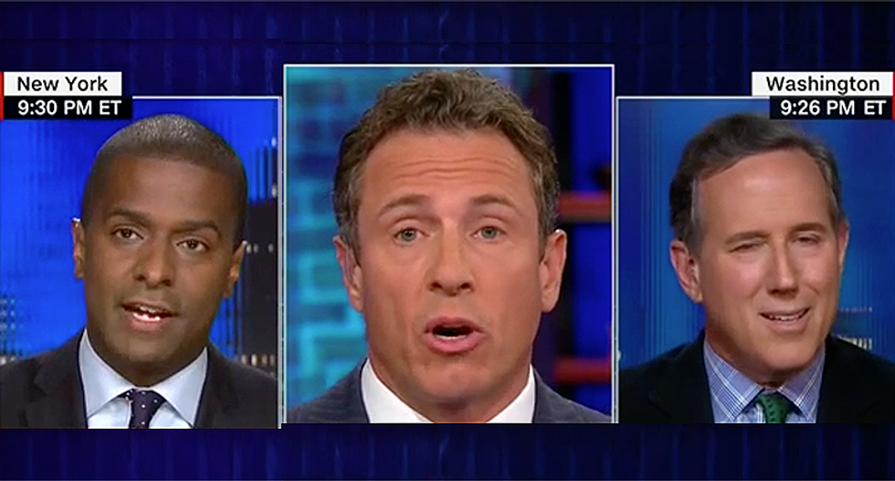 CNN panel goes off the rails when Rick Santorum tries to go after Chris Cuomo’s brother: ‘You always lower yourself’