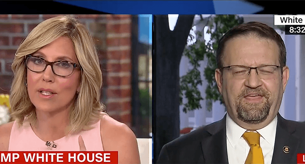 'Your team is obsessed with Clinton' CNN's Camerota hammers Trump adviser for dodging question on Russia meeting