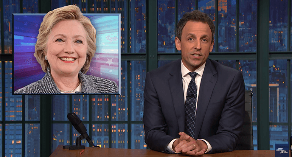 Meyers: Only Trump could look at the glass ceiling and say 'let me get that for you, sweetheart'