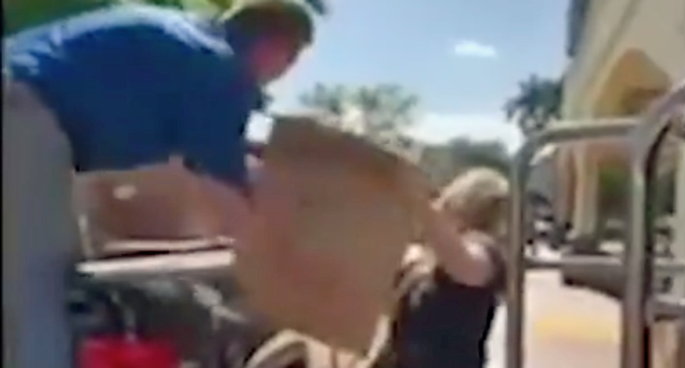 Shocking video captures Trump supporter buying Dollar Tree store out of toilet paper during coronavirus crisis