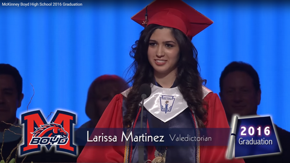 WATCH: Brave valedictorian reveals she's an undocumented immigrant at emotional graduation speech
