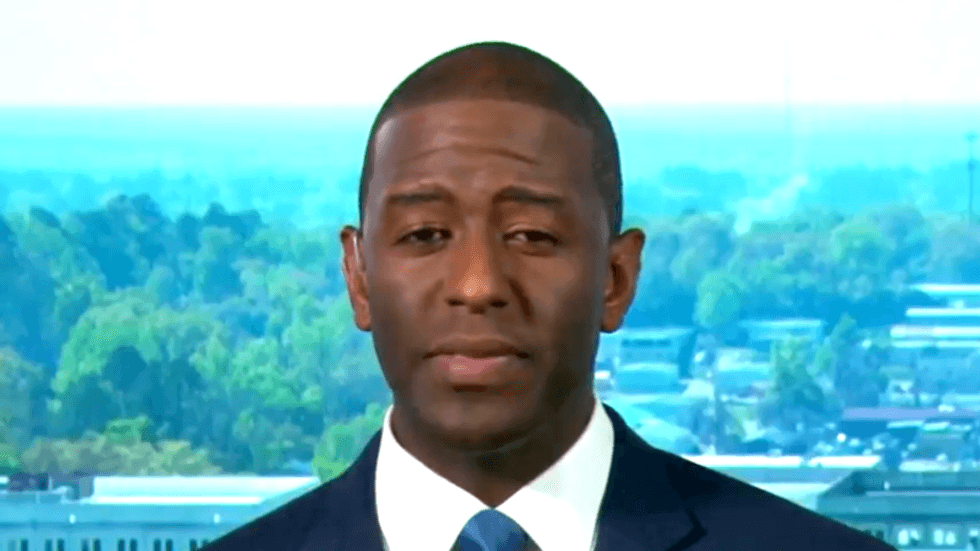 Florida Democrat Andrew Gillum hits back at GOP opponent's racist attack: 'I regret that his mentor is Trump'