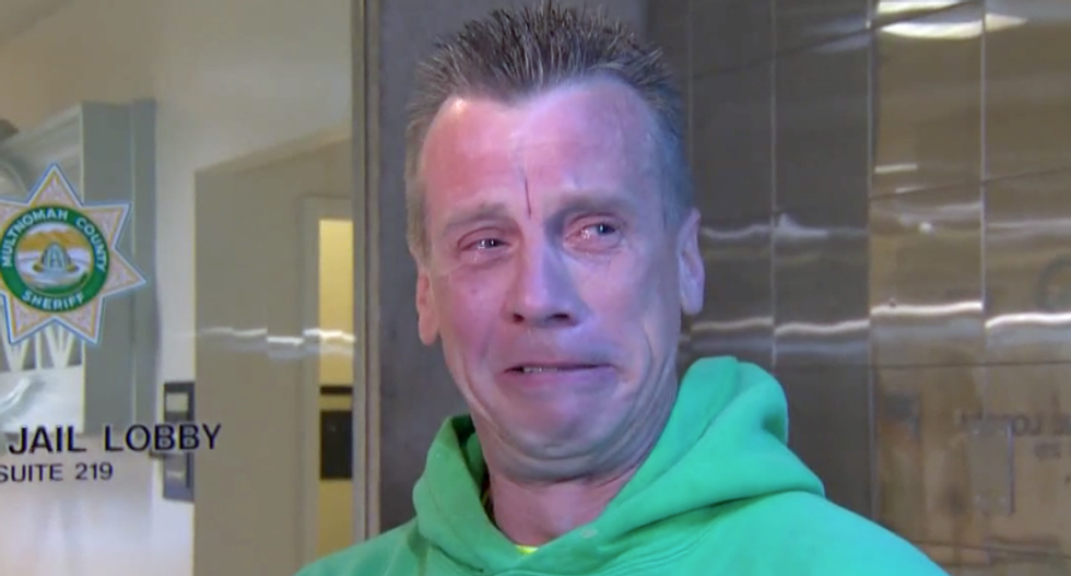 'Take off the f*cking burka': Oregon man nailed for hate crime cries in court after threatening Muslim couple
