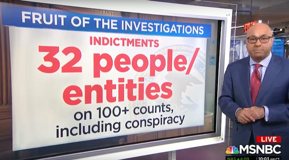 MSNBC’s Ali Velshi lists the 'staggering number' of indictments that have Trump worried
