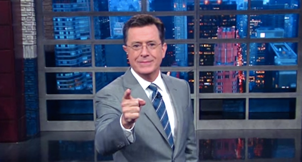 Stephen Colbert wonders if a white supremacist will pick Trump's VP 'and he'll just retweet it'