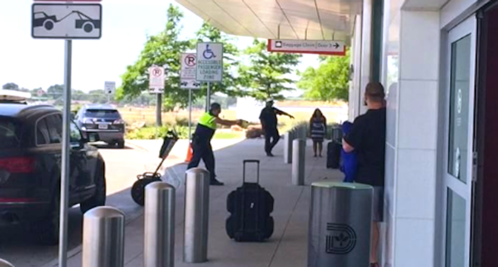 WATCH: Police shooting at Dallas Love Field Airport caught on video by terrified travelers