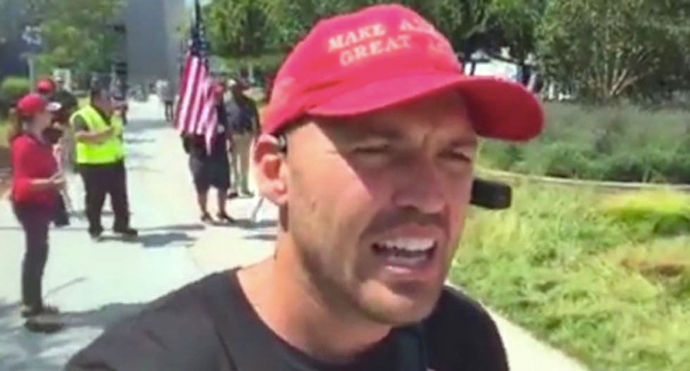 Trump fan angry Google or Facebook execs won’t meet him as he wanders around pestering employees