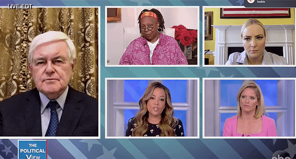 The View hammers Gingrich for agreeing with GOP claim nurses will abandon work to get unemployment checks
