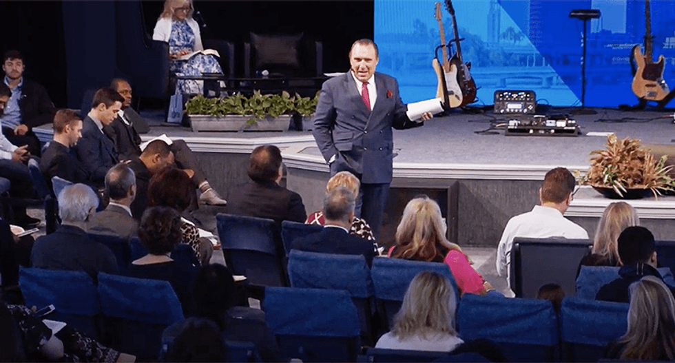 Florida residents pack into megachurch after pastor promises cure for coronavirus