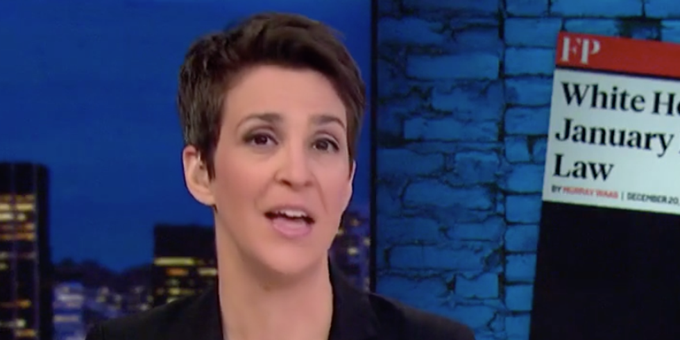 'Like an anvil falling': Rachel Maddow says McGahn documents about Flynn are very bad news for Trump