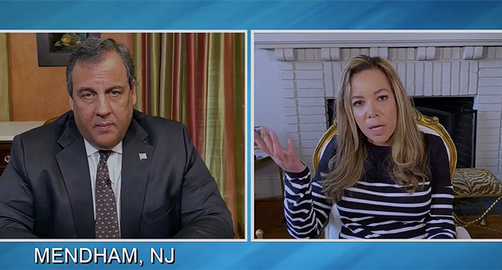 Chris Christie snaps at The View's Sunny Hostin for asking why Trump was golfing in February when America needed help