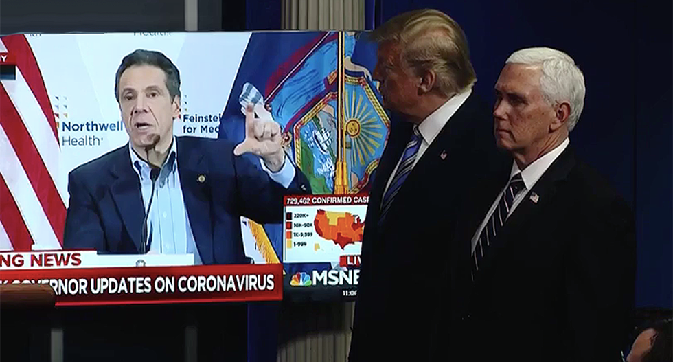 Trump disappointed after clip of Andrew Cuomo praising him was cut out of his 'praise roll'