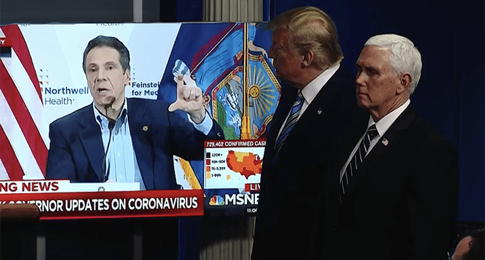 Trump disappointed after clip of Andrew Cuomo praising him was cut out of his 'praise roll'