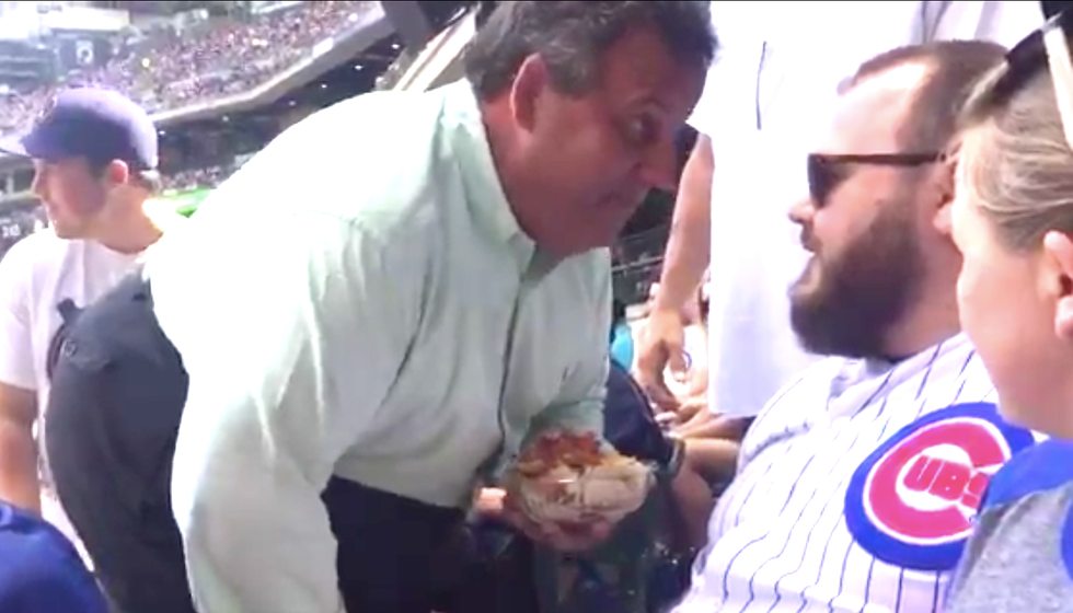 WATCH: Chris Christie gets in angry face-to-face confrontation at Wisconsin baseball game