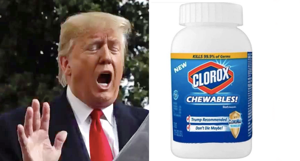 Matt Drudge keeps ridiculing Donald Trump -- this time with parody 'Clorox Chewables' that are 'Trump recommended'